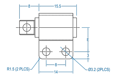 Bracketed One Hole Shaft Hexatorq