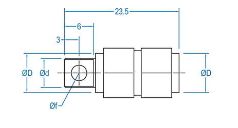 Non-Bracketed One Hole Shaft Hexatorq